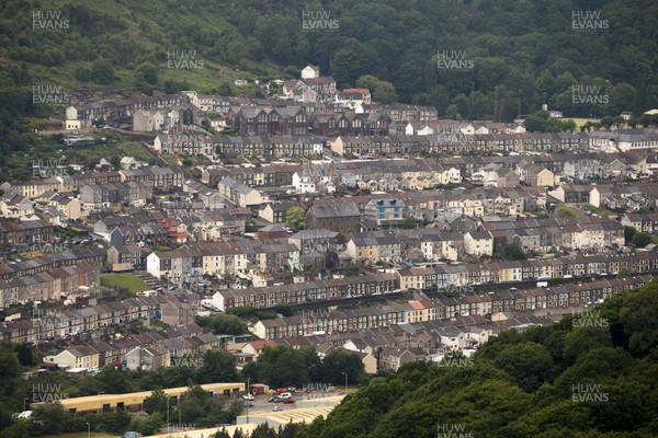 170620 - Picture shows of the terraced houses of the South Wales village of Ferndale, in the Rhondda Valley