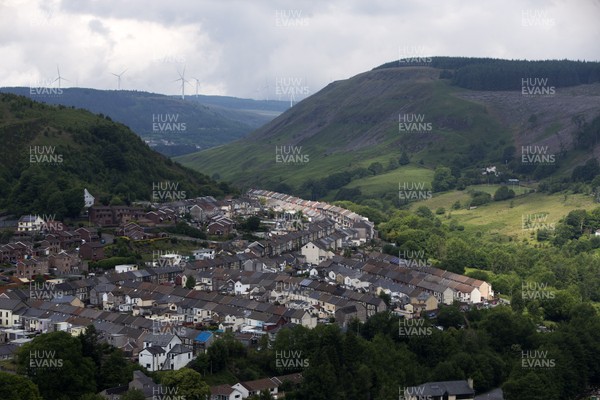 170620 - Picture shows of the terraced houses of the South Wales village of Ferndale, in the Rhondda Valley