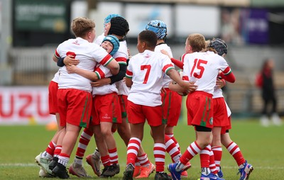 280426 - Rhymney v Mynydd Mawr, DC Thomas Plate Final - Rhymney celebrate after winning the DC Thomas Plate Final
