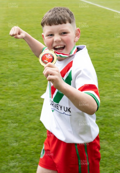 280426 - Rhymney v Mynydd Mawr, DC Thomas Plate Final - Rhymney celebrate after winning the DC Thomas Plate Final