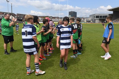 210525 - Rhymney Valley and Caerphilly District v Pembs Schools  - WSRU Junior Group - U11s DC Thomas Bowl Final - Dejected Pembs Schools at full time
