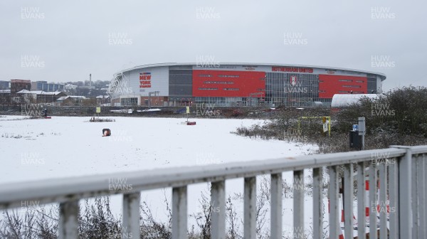 020121 - Rotherham United v Cardiff City - Sky Bet Championship - New York Stadium Match Called off with frozen pitch and snow