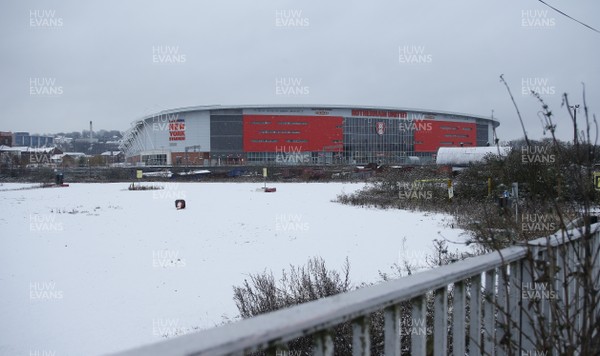020121 - Rotherham United v Cardiff City - Sky Bet Championship - New York Stadium Match Called off with frozen pitch and snow