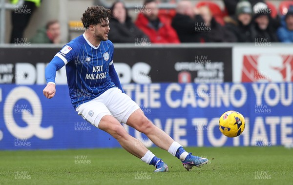 070226 - Rotherham United v Cardiff City - Sky Bet League 1 - Ollie Tanner of Cardiff