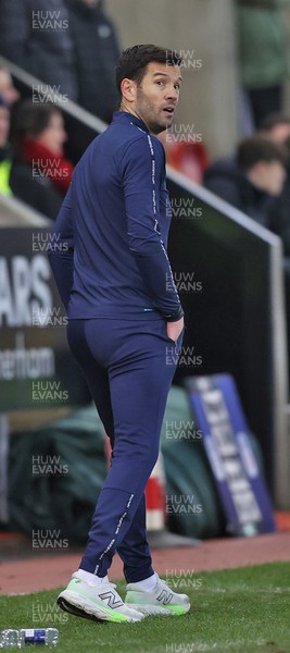 070226 - Rotherham United v Cardiff City - Sky Bet League 1 - Manager Brian Barry-Murphy of Cardiff looks towards travelling fans