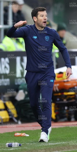 070226 - Rotherham United v Cardiff City - Sky Bet League 1 - Manager Brian Barry-Murphy of Cardiff