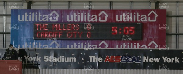 090221 - Rotherham United v Cardiff City - Sky Bet Championship - Scoreboard after 5 minutes