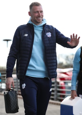 180323 - Rotherham United v Cardiff City - Sky Bet Championship - Cardiff players arrive at The New York Stadium