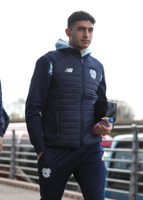 180323 - Rotherham United v Cardiff City - Sky Bet Championship - Cardiff players arrive at The New York Stadium