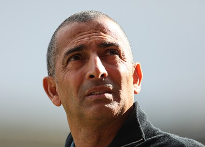 180323 - Rotherham United v Cardiff City - Sky Bet Championship - Cardiff Manager Sabri Lamouchi inspects the New York Stadium pitch before kick off