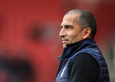 180323 - Rotherham United v Cardiff City - Sky Bet Championship - Cardiff Manager Sabri Lamouchi before kick