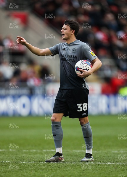 180323 - Rotherham United v Cardiff City - Sky Bet Championship - Perry Ng of Cardiff prepares to take a free kick
