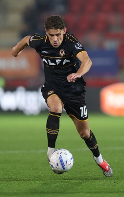 201026 - Rotherham United v Newport County - Sky Bet League 2 - Harrison Biggins of Newport