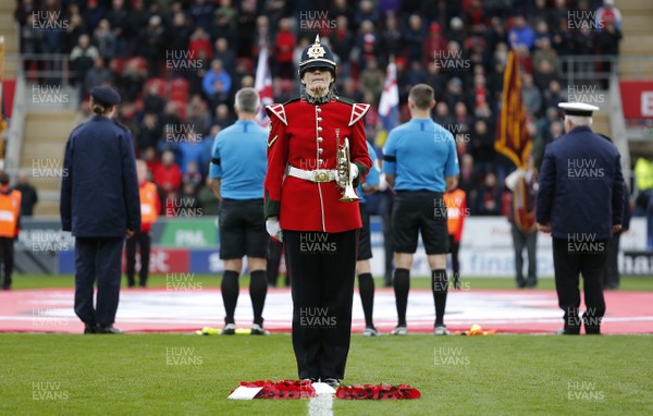 031118 - Rotherham United v Swansea City - Sky Bet Championship - The Last Post for Remembrance Sunday