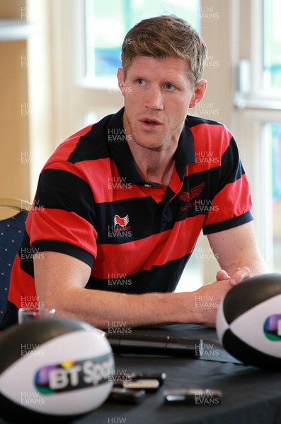 190514 - Regional Rugby Wales launch the BT Sport sponsorship with the four Welsh Regions at the Arms Park - Scarlets Simon Easterby  