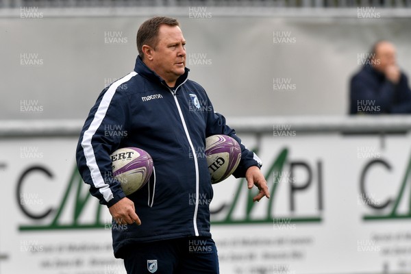161119 - Rugby Calvisano v Cardiff Blues - European Challenge Cup -  Blues Head Coach John Mulvihill during the warm up prior to the match 