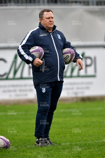 161119 - Rugby Calvisano v Cardiff Blues - European Challenge Cup -  Blues Head Coach John Mulvihill during the warm up prior to the match 