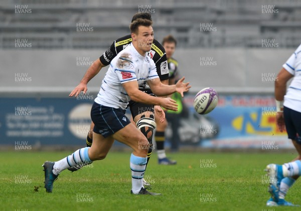 161119 - Rugby Calvisano v Cardiff Blues - European Challenge Cup -  Jarrod Evans of Blues 