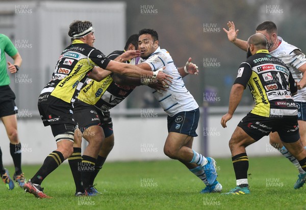 161119 - Rugby Calvisano v Cardiff Blues - European Challenge Cup -  Willis Halaholo of Blues 