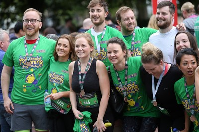 051019 - Run4Wales - Cardiff Half Marathon Festival of Running outside the City Hall - 