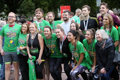 051019 - Run4Wales - Cardiff Half Marathon Festival of Running outside the City Hall - 