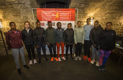 051019 - Run4Wales - Cardiff Half Marathon Festival of Running outside the City Hall - 