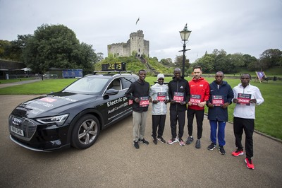 051019 - Run4Wales - Cardiff Half Marathon Festival of Running outside the City Hall - 