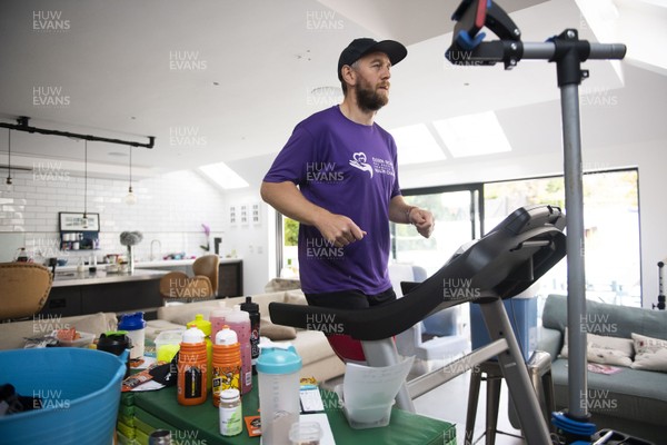 240420 -  Former Wales rugby captain Ryan Jones attempts to run 100 miles on a treadmill in his kitchen at home in Swansea This follows Jones running a marathon in his garden and cycling 100 miles on an exercise bike all to raise money for the NHS  https://wwwjustgivingcom/fundraising/ryan-joneskitchentreadmill100