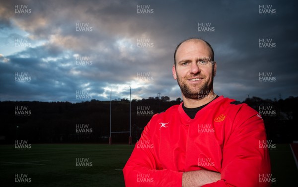 040117 - Rynard Landman of the Newport Gwent Dragons at the clubs training base in Ystrad Mynach