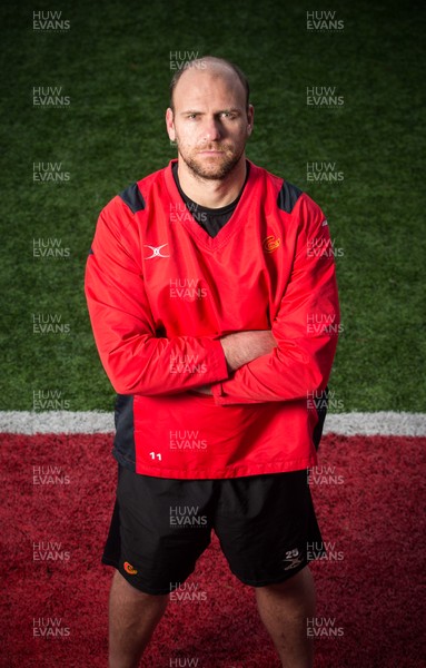 040117 - Rynard Landman of the Newport Gwent Dragons at the clubs training base in Ystrad Mynach