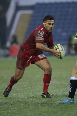 04.02.12 - Sale Sharks v Scarlets - LV= Cup.Scarlets' Emyr Phillips..