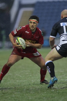 04.02.12 - Sale Sharks v Scarlets - LV= Cup.Scarlets' Emyr Phillips..