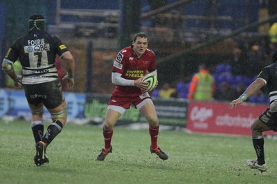 04.02.12 - Sale Sharks v Scarlets - LV= Cup.Scarlets' Gareth Maule..