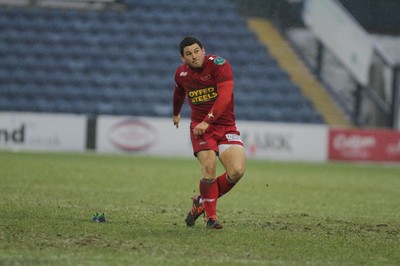 04.02.12 - Sale Sharks v Scarlets - LV= Cup.Scarlets' Dan Newton..