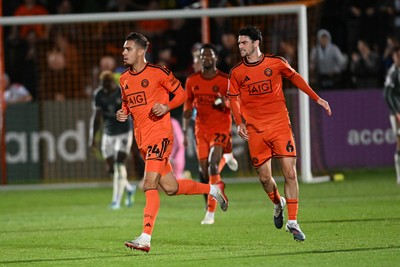 010926 - Salford City v Newport County - Sky Bet League 2 - Taylor Allen of Salford celebrates scoring a goal