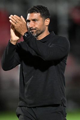 010926 - Salford City v Newport County - Sky Bet League 2 - Newport County Head Coach, Hayden Mullins at full time