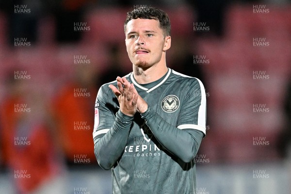 010926 - Salford City v Newport County - Sky Bet League 2 - Kieron Evans of Newport County at full time