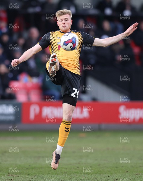 040323 - Salford City v Newport County - Sky Bet League 2 - Will Evans of Newport County
