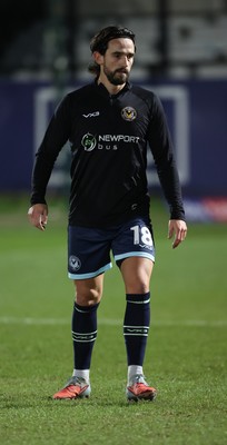 170226 - Salford City v Newport County - Sky Bet League 2 - Liam Shephard of Newport