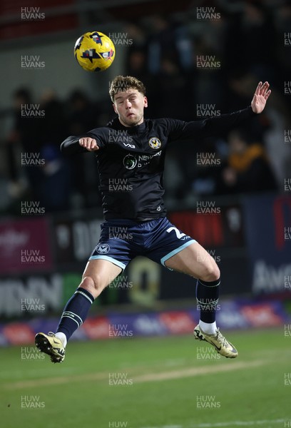 170226 - Salford City v Newport County - Sky Bet League 2 - Lewis Jamieson of Newport
