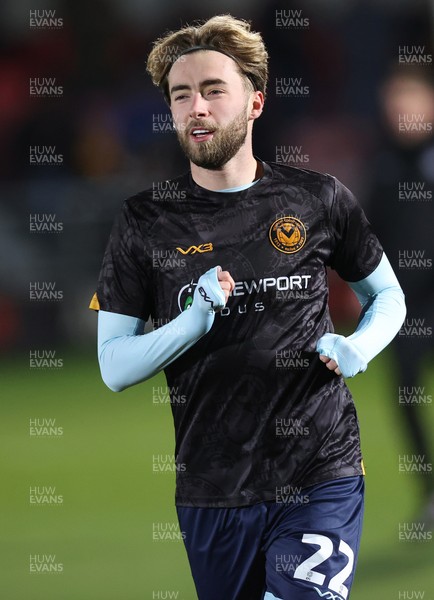 170226 - Salford City v Newport County - Sky Bet League 2 - Lewis Jamieson of Newport