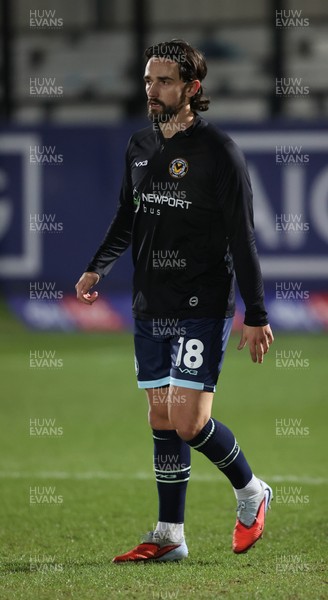 170226 - Salford City v Newport County - Sky Bet League 2 - Liam Shephard of Newport