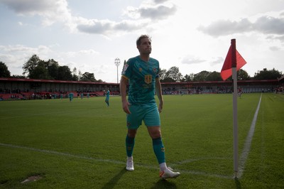 280821 - Salford City v Newport County, Sky Bet League 2 - Matty Dolan of Newport County comes over to speak to fans at the end of the match