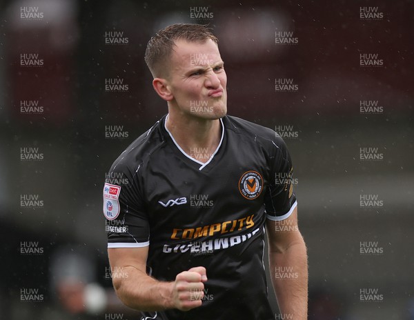 300923 - Salford City v Newport County - Sky Bet League 2 - Bryn Morris of Newport County celebrates scoring the 1st goal for Newport