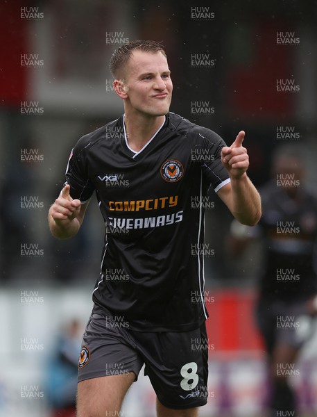300923 - Salford City v Newport County - Sky Bet League 2 - Bryn Morris of Newport County celebrates scoring the 1st goal for Newport