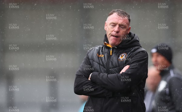 300923 - Salford City v Newport County - Sky Bet League 2 - Manager Graham Coughlan of Newport County looks dejected