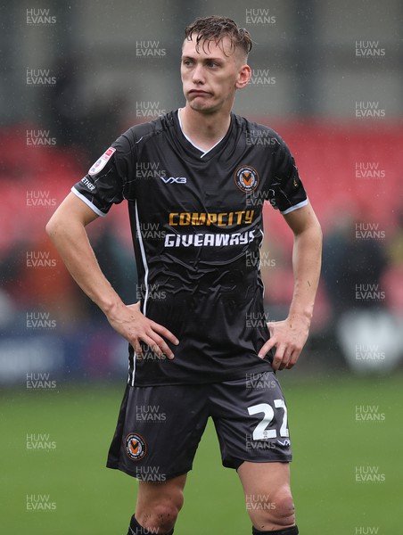 300923 - Salford City v Newport County - Sky Bet League 2 - Nathan Wood of Newport County