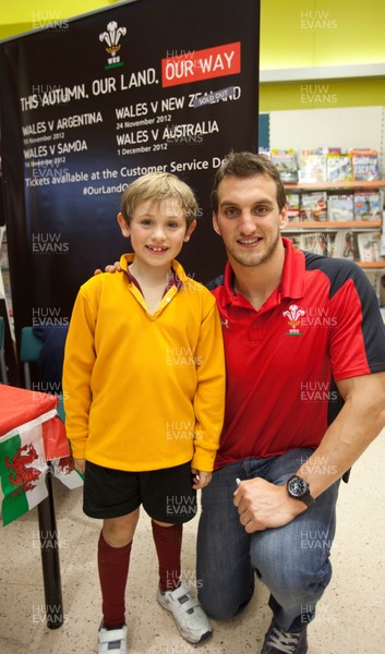 260812 - Wales Rugby captain Sam Warburton attends a signing session at TESCOS in Penarth Marina