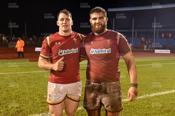 230617 - Samoa v Wales - Ryan Elias and Rhodri Jones of Wales
