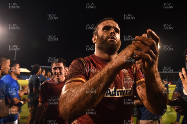 230617 - Samoa v Wales - Jamie Roberts of Wales at the end of the game